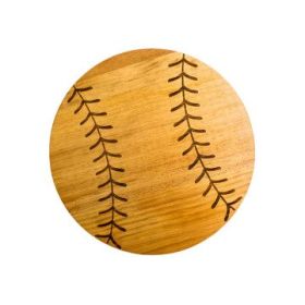Baseball Wood Board, 13"