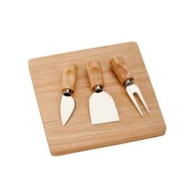 Cutting Board With 3 Tools, Rubberwood