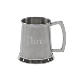 Stainless Steel Matte Finish Tankard, 4.5" H