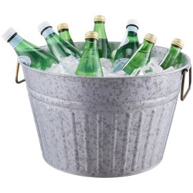 Better Homes & Gardens- Round Galvanized Tub, 15.0 in L x 15.0 in W