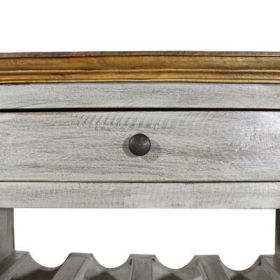 Wine Rack Solid Reclaimed Wood 21.7"x9.1"x33.5