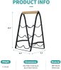 Mecor Countertop Wine Rack, Tabletop Wood Wine Holder for 6 Bottle, 3-Tier Classic Design, Perfect for Home Decor, Bar, Wine Cellar, Basement, Cabinet