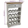 Wine Rack Solid Reclaimed Wood 21.7"x9.1"x33.5