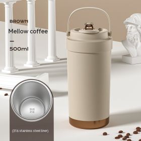 Female Student Portable Convenient Outdoor Coffee Cup (Option: Coffee Seamless Liner-500ml)
