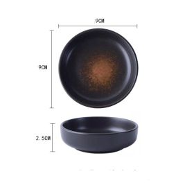 Creative Spice Dish Japanese Ceramic Small Dish (Option: Butterfly yellow)