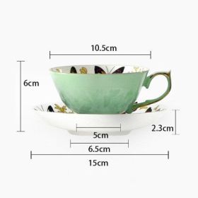 European Light Luxury Ceramic Coffee Cup And Saucer (Option: Luo Yingqing)