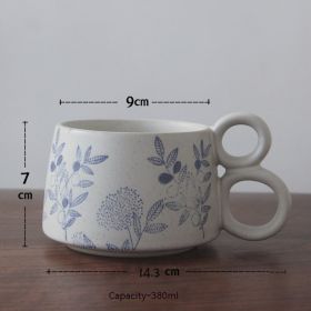 Creative Handmade Blue And White Underglaze Porcelain Cup (Option: Type B No 2 Cup-380ml)