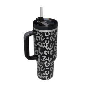 40oz Adventure Quencher Tumbler Thermos Vacuum Cups With Handle Stainless Steel Travel Water Cup Stay Ice Cold Car Coffee Mug (Capacity: 1000-1500ml, Color: 19)