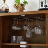 Industrial Wine Bar Cabinet with Liquor Storage, Sideboard featuring Wine Racks & Stemware Holder (55.12''w x 13.78''d x 30.31''h)