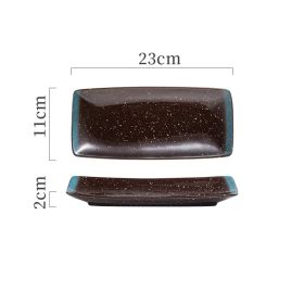 Japanese Ceramic Plates Sushi Dish Tableware Tray Cutlery (Option: 1 Style)
